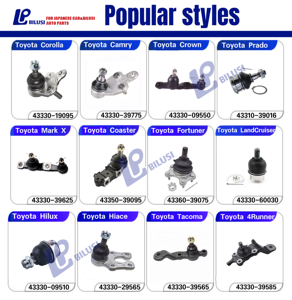 Bilusi OEM 43350-29035 43350-29036 43350-29075 43350-29076 pieza <span class=keywords><strong>de</strong></span> suspensión <span class=keywords><strong>de</strong></span> coche rótula inferior Rotula para TOYOTA LITE TOWNACE - Product Image 3