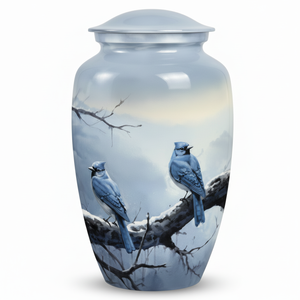 Urne de crémation pour adultes en laiton fait à la main beau Design moderne Vase de cendres funéraires commémoratives de Style américain - Product Image 1