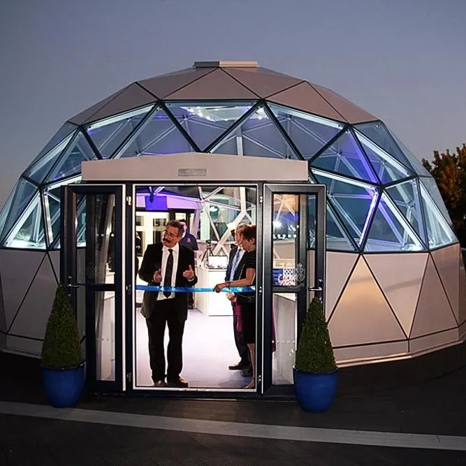 Outdoor Glass Igloo Dome House With Aluminum Frame And Glass Tent for greenhouse