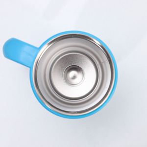 Mug de voyage en acier inoxydable de 14 oz avec poignée, tasse à café isolée sous vide, couvercle anti-fuite pour la maison, la cuisine, l'usage quotidien - Product Image 3