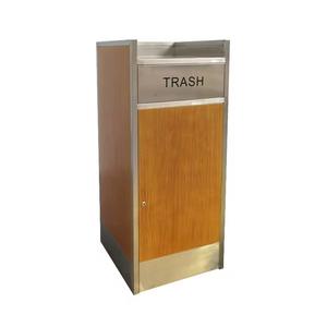 Poubelle en acier inoxydable, facile à nettoyer, bac de recyclage des déchets publics - Product Image 6