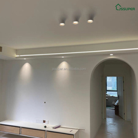 Plafonnier LED moderne minimaliste encastré en forme de goutte d'eau sans bordure