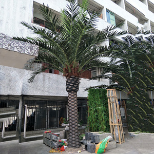 Nhân tạo Bonsai plam lớn nhân tạo Cocos màu xanh lá cây trang trí nội thất kim loại cao lớn cây cọ - Product Image 2