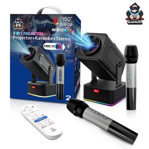 4K Android Smart <b>Projector</b> Portable LCD Gaming <b>Projector</b> Wireless Screen Casting Home Theater Karaoke Stereo <b>Speaker</b> - Product Image 5