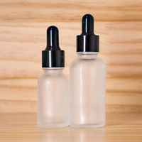 Flacon Compte-Gouttes en Verre Vide Personnalisé de 30ml 50ml 60ml, Transparent ou Dépoli, pour Huiles Essentielles ou Teintures