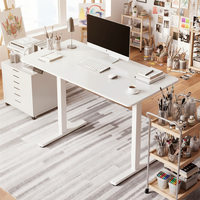 Bureau debout ergonomique moderne et durable en bois et métal, hauteur réglable, capacité 60 kg, pour la maison, le bureau, l'école, usage commercial, ordinateur portable