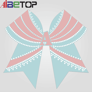 <strong>Custom</strong> Cheerleading <strong>Bows</strong> <strong>Custom</strong> Logo AB Rhinestones Factory Price Fast Delivery <strong>Cheer</strong> <strong>Bows</strong> - Product Image 5