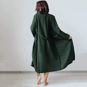 Batas de Spa para Mujer, Kimono, Batas de Baño para Mujer, Pijamas de Algodón Puro, Cómodas para el Hogar - Product Image 1