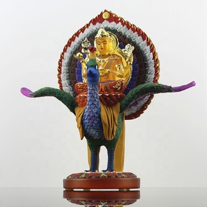 Liuli Fengshui <span class=keywords><strong>chino</strong></span> estatua religiosa * 260*120*270MM ámbar Pavo Real <span class=keywords><strong>Ming</strong></span> Wang estatuas - Product Image 4