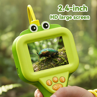 Kit de Découverte Scientifique STEM Borescope Parlant pour Enfants, Jouet Éducatif Montessori avec 100 Cartes d'Apprentissage, Écran IPS HD 2MP 2,4 pouces