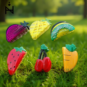 Pince à cheveux en forme de fruit 9 cm, colorée, pour femmes et filles - Product Image 3