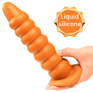 Dildo dalla forma speciale, in silicone di alta qualità, con potenti ventose, adatto a molteplici scenari. - Product Image 1