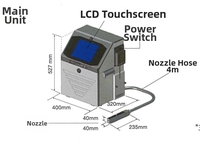 Imprimante à jet d'encre Hitachi UX-D150S, marquage de la date de production pour les aliments et les boissons, les câbles et les fils, imprimante à jet d'encre haute vitesse