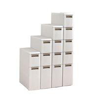 Boîtes à outils peu encombrantes et tiroirs de rangement Tiroir de coffre en plastique Armoire de rangement à coutures minces avec roues
