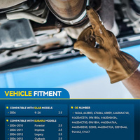 Pièces de système d'échappement automatique Direct-Fit Convertisseur catalytique à trois voies arrière pour Subaru Forester 2006-2016