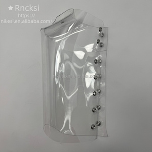 Cubrecalzado de PVC transparente de 8 pulgadas (20 cm) para botas de baile de estilo exótico, con suela gruesa de protección para botas de pole dance y striptease. - Product Image 4