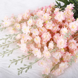 Fleurs artificielles en soie plastique Delphinium violet 86cm, décoration intérieure, accessoires de mariage, haute simulation - Product Image 2