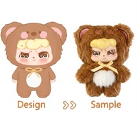 Porte-clés en peluche GuGuMi Kawaii, mini pendentif en peluche de dessin animé, jouet en peluche doux et moelleux pour souvenir, vente en gros