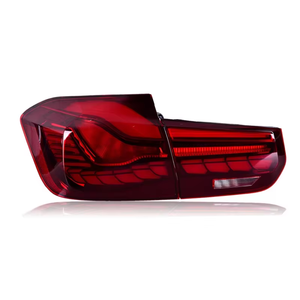 Feux arrière LED style écailles de dragon SJC GTS pour BMW Série 3 F30 F35 2012-2018, Plug and Play, feux de recul et antibrouillard, rouge fumé - Product Image 2