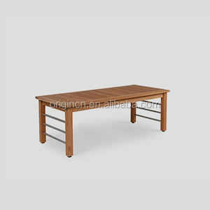 Muebles de Jardín para Patio, Resistentes a la Intemperie, Sofá de Dos Plazas, Sillas de Madera de Teca Maciza - Product Image 6