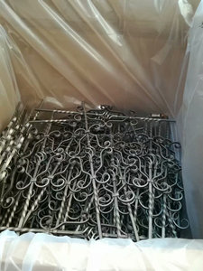 OUYA 12mm quadrato <span class=keywords><strong>in</strong></span> acciaio solido scherma picchetti <span class=keywords><strong>in</strong></span> ferro battuto materiale con struttura <span class=keywords><strong>in</strong></span> metallo trattata a pressione <span class=keywords><strong>in</strong></span> <span class=keywords><strong>legno</strong></span> aspetto naturale - Product Image 2