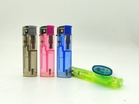 Dongyi Briquet électronique rechargeable en plastique de style design moderne pour cigarettes, gaz butane et carburant, pour lumières LED