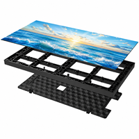 Panneau LED intérieur à pas fin P1.86, haute fréquence de rafraîchissement 4200Hz, luminosité 450 CD, angle de vision 160°, boîtier fin, pour studio et salle de contrôle