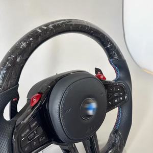 Para <span class=keywords><strong>BMW</strong></span> Serie <span class=keywords><strong>G</strong></span> <span class=keywords><strong>M8</strong></span> M4 M5 M3 G11 G20 G22 G30 G38 G80 G0x M3 G3x G82 X5m X4m X3m X6m Sport M6, Material de Fibra de Carbono y Cuero - Product Image 3