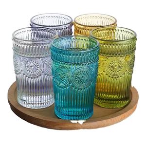 Aeofa-taza de vidrio ámbar con revestimiento de iones, vaso de vidrio delgado, Estilo vintage, 13,5 oz - Product Image 3