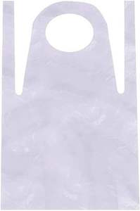 Delantal Desechable para Adultos y Ancianos, Impermeable y Resistente al Aceite, de Plástico Transparente y Largo, sin Mangas, de PE - Product Image 2