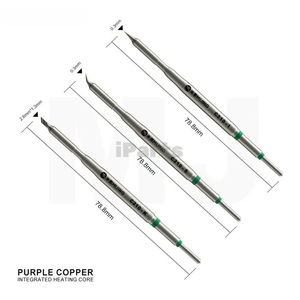 IParts Mijing C210 serie púrpura cobre integrado puntas de soldador teléfono móvil PCB reparación puntas de soldador - Product Image 2