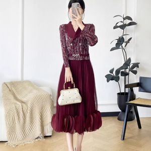 Vestido Plisado Miyake, Nueva Colección Verano 2026, Vestido Midi Holgado Informal para Mujer, Tallas Grandes, Venta al Por Mayor - Product Image 3