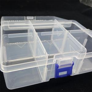 <span class=keywords><strong>Scatola</strong></span> di plastica trasparente a 6 slot <span class=keywords><strong>con</strong></span> clip staccabili per riporre piccole parti - Product Image 6