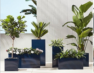 Foshan Factory Direct Sales Light Weight High Strength Durable High Glossy <strong>Outdoor</strong> <strong>Rectangular</strong> Fiberglass <strong>Planters</strong> - Product Image 6