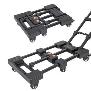 Chariot à main de concepteur 200kg chariot à main utilisé pliant Portable poignée de bagage chariot à main avec 6 roues - Product Image 5