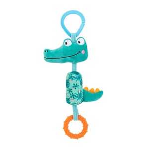 BBean Jouet <span class=keywords><strong>musical</strong></span> sensoriel personnalisé en peluche douce <span class=keywords><strong>pour</strong></span> bébés, avec hochet suspendu en forme d'éléphant, de crocodile et de renard, et <span class=keywords><strong>carillon</strong></span> à vent - Product Image 5