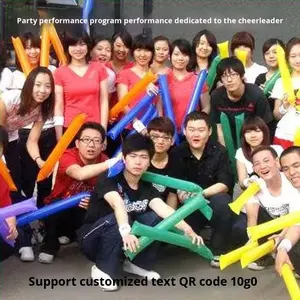 Bâtons gonflables personnalisés pour le soutien, avec effets sonores et lumineux, rouge et bleu, pour le claquage et le divertissement - Product Image 3