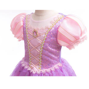 TV Movie Cosplay Costume Filles Princesse Robe Sofia Raiponce Dress up Costume <span class=keywords><strong>Tangled</strong></span> Halloween Noël Fantaisie Dentelle Tutu Robe - Product Image 6