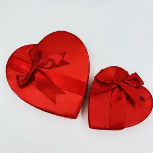 Шелковая ткань в форме сердца подарок ко Дню Святого Валентина коробка для шоколадных конфет