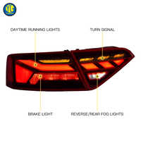 YU GUANG Dynamisches LED Rücklicht im RS5-Stil für Audi A5 S5 B8.5 B8 2008-2016 – Rückleuchten Upgrade, Neu, 12V Heckleuchten