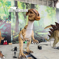 Animatroniques de dinosaures grandeur nature réalistes en fibre de verre et en métal haut de gamme pour une utilisation en intérieur/extérieur Parcs à thème Centres commerciaux