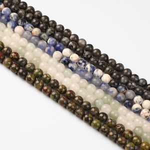 Vendita all'ingrosso 4/6/8/10mm naturale drago pietra preziosa di sangue perline lisce rotondo sciolto naturale drago <span class=keywords><strong>Bloodstone</strong></span> per la creazione di gioielli - Product Image 4