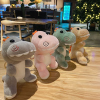 Gantungan Tas Boneka Dinosaurus Plush, Boneka Pasangan, Mainan Boneka Plush, Gantungan Kunci Kartun, Perhiasan Tas Sekolah, Gantungan Kunci Mobil