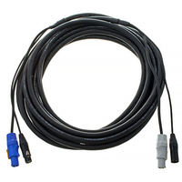 Câble d'alimentation et de Signal powerCon XLR Power DMX Combi Combo Cable 3*1.5mm ^ 2 1.5M peut être personnalisé