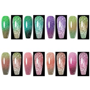 Vernis à ongles gel Aurora Opal Broken Diamond, effet dégradé changeant de couleur, pour extension d'ongles féerique - Product Image 2
