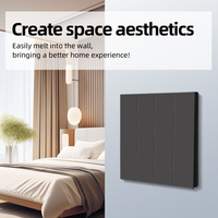Interruptores de Pared, Precio de Fábrica al por Mayor, Multifunción, Enchufe de Pared Eléctrico Británico de 3 y 5 Pines, USB Tipo-C, Negro Mate, PC