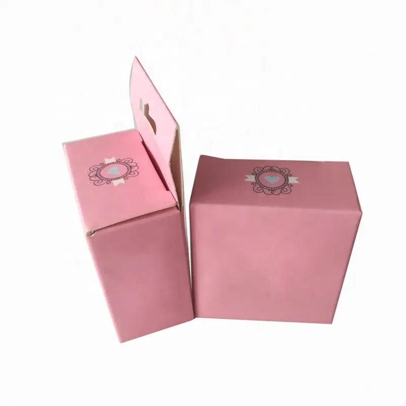Wholesale Pink Printed Contact Lenses Packaging Paper Gift Cardboard Box