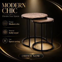 Table basse d'angle ronde non pliable en métal et marbre, style luxe léger, durable, pour salon moderne