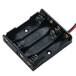 4*AAA Battery Holder Box With Wire AAA Battery Box/case/holder And Wire Battery Holder