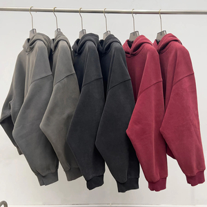 Pull à capuche personnalisé vierge en coton pour homme, style mode à épaules tombantes, prêt à expédier pour le dropshipping, vente en gros - Product Image 1